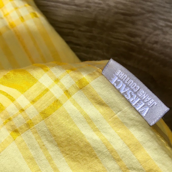 Vintage Versace Mens Yellow Button Down 1973 XL - Picture 4 of 7